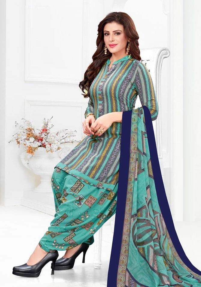 Patiyala House 1 Regular Wear Cotton Printed Leon Dress Material Collection